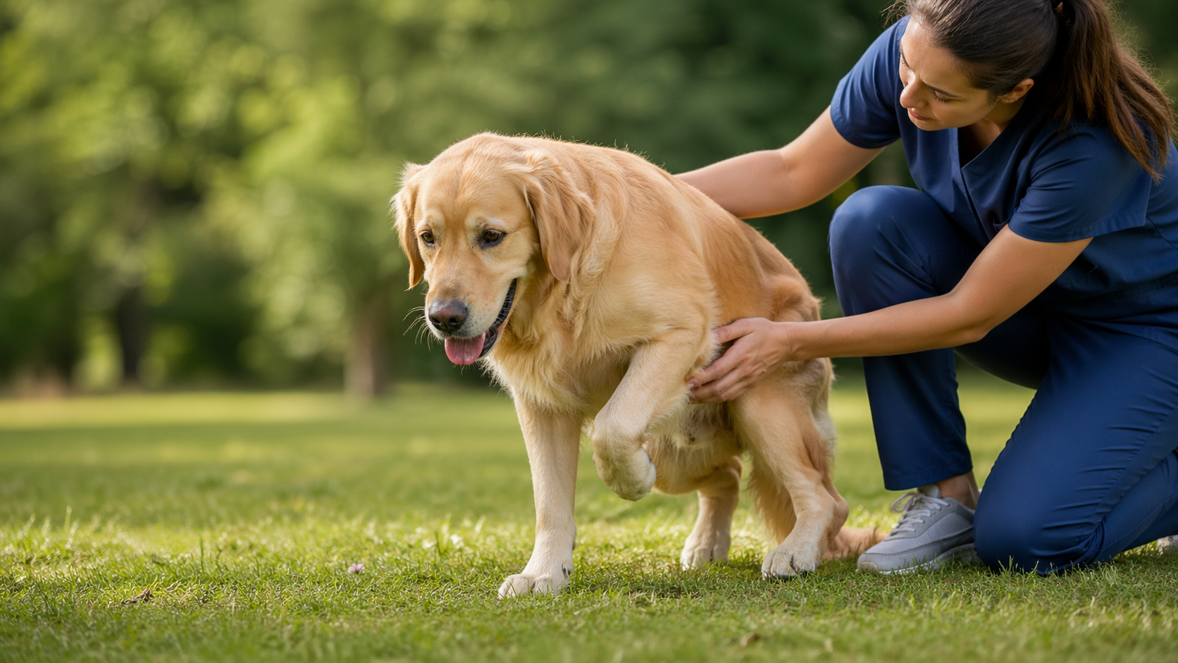 A caring moment in the park